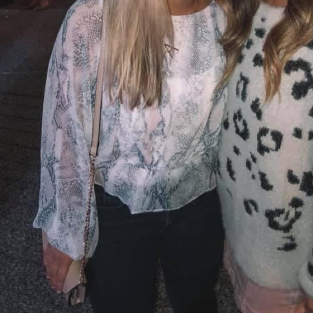 Snakeskin blouse